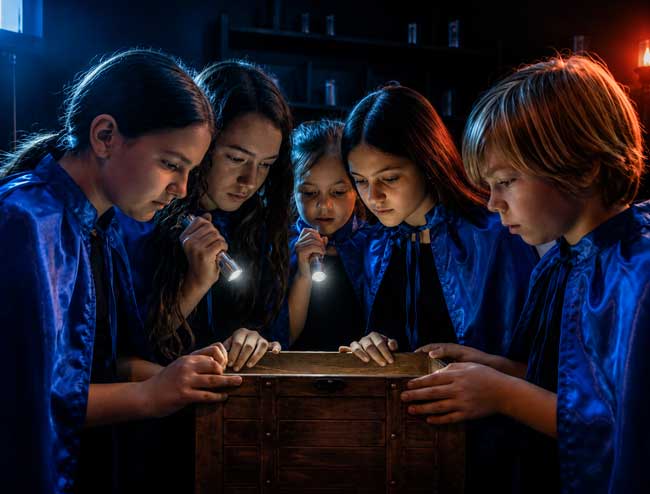 escape room Barcelona El Proyecto de la Bruja Kids